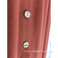 Button Front A Line Skirt Button Front Rust Coloured A line Skirt Factory